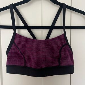 Lululemon Athletica Purple and Black Sports Bra